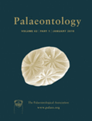 Palaeontology - Volume 62 Part 1  - Cover