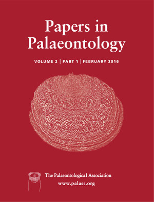 Papers in Palaeontology - Cover Image - Volume 2 Part 1