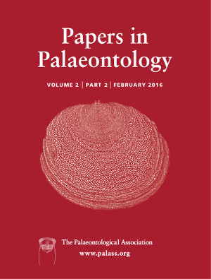 Papers in Palaeontology - Volume 2 Part 2 - Cover