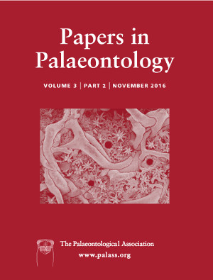 Papers in Palaeontology - Volume 3 Part 2 - Cover
